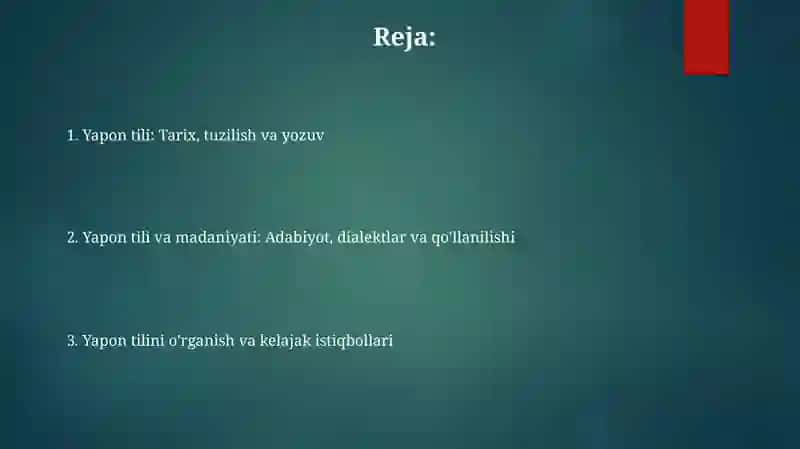 Yapon tili 2