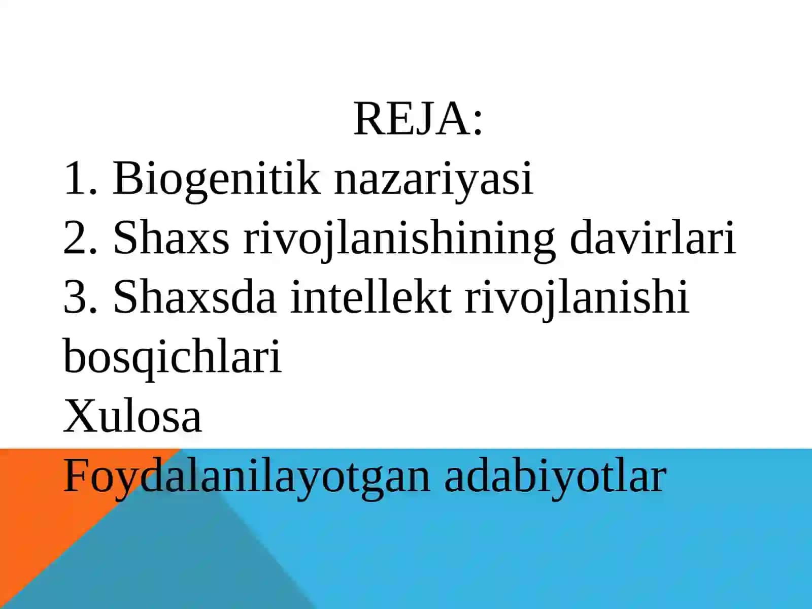 Chet el psixologiyasida shaxsnazariyalari 2