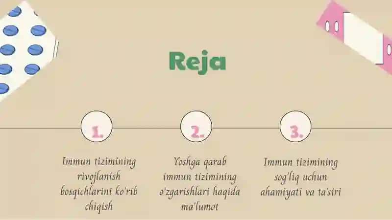 Immun tizimining shakillanishi va yoshga qarab oʻzgarishi 2