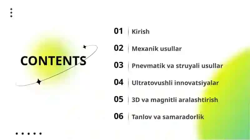 Suyuqlik Aralashtirish: Usullar va Innovatsiyalar 2