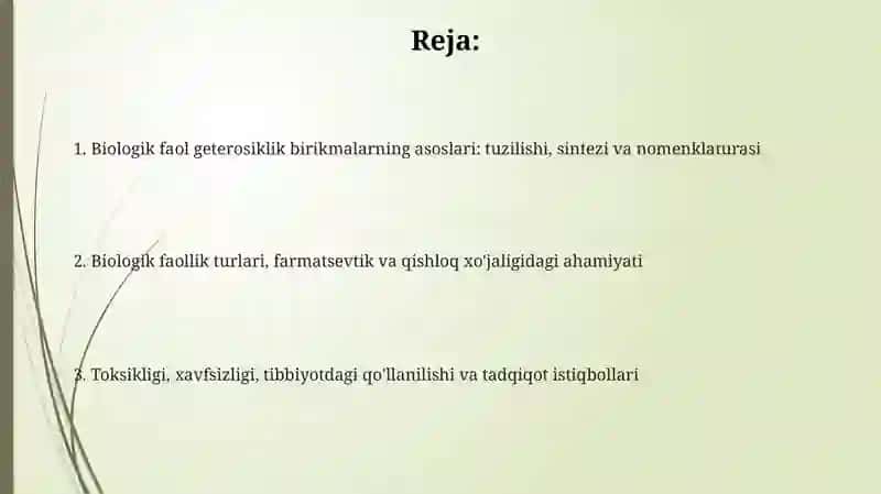 Biologik Aktiv Getrosiklik Birikmalar 2