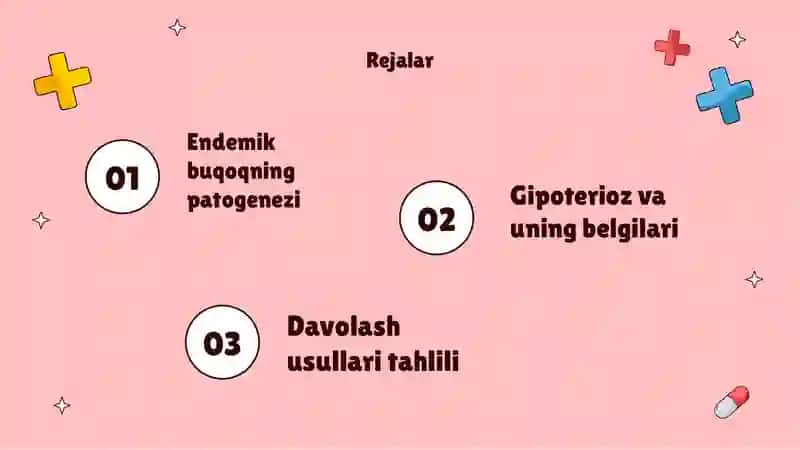 Endemik buqoq va gipoterioz patogenezi va davolash usullari 2