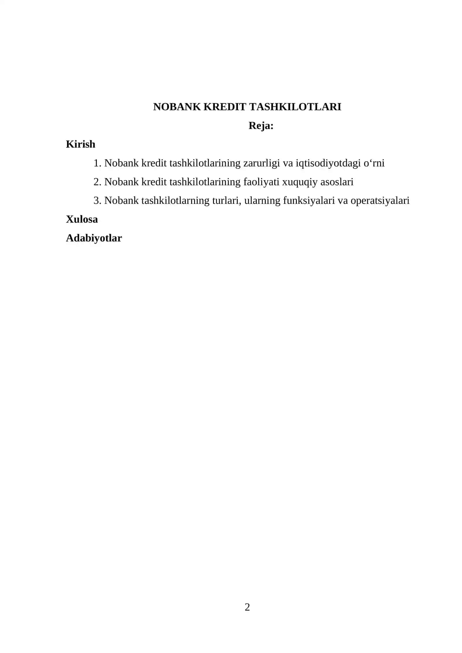 NOBANK KREDIT TASHKILOTLARI 2