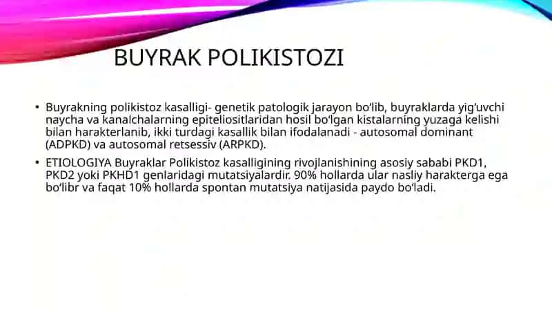 Buyrakpolikistozi 2