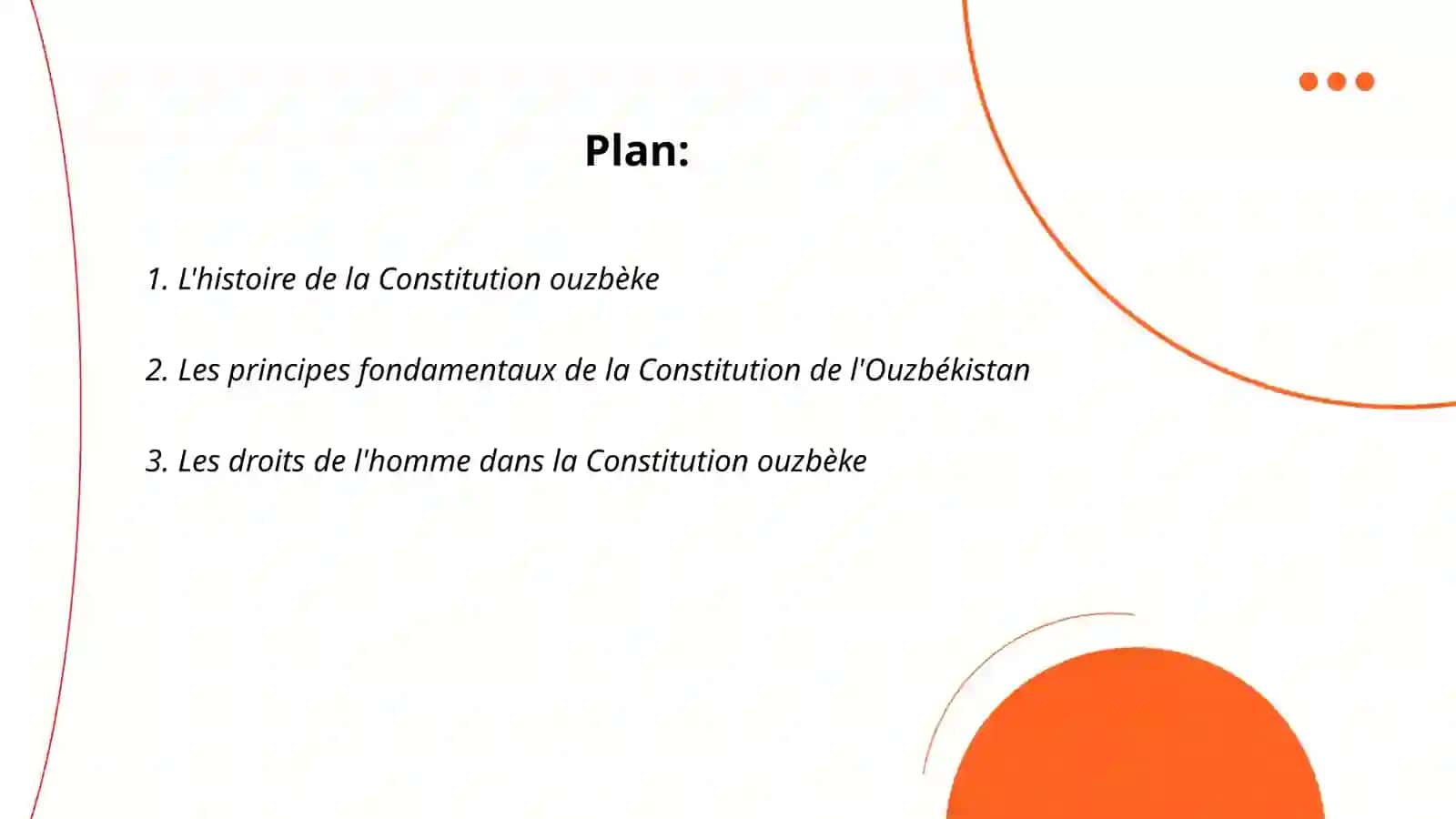 La Constitution de lʼOuzbekistan 2