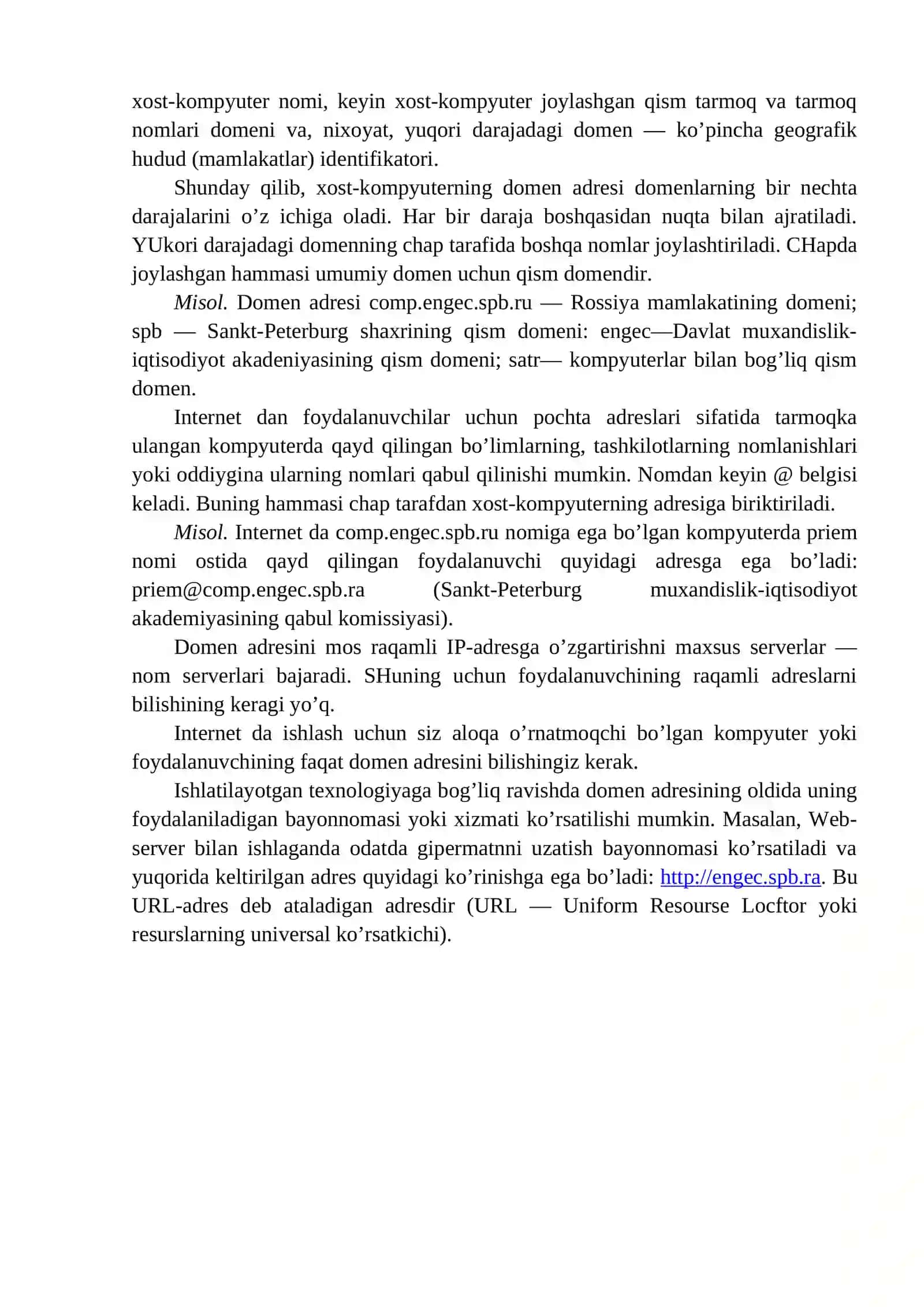 Internetga kirish 2