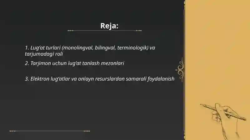 Tarjimashunoslikda lugʻat bilan ishlash 2