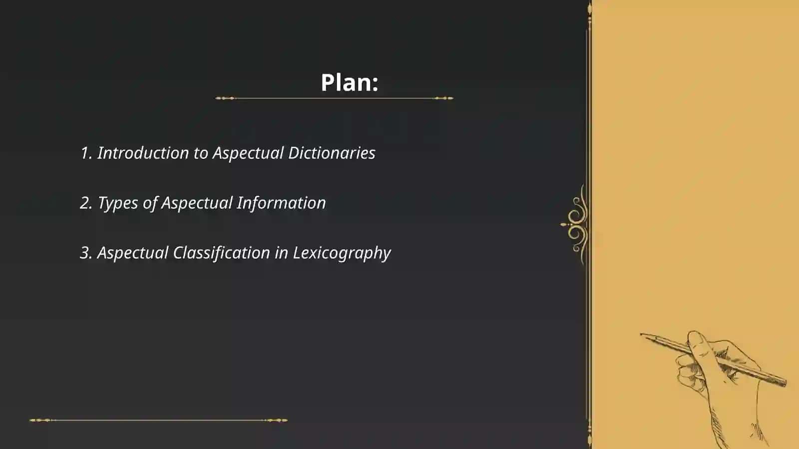 Aspectual dictionaries 2
