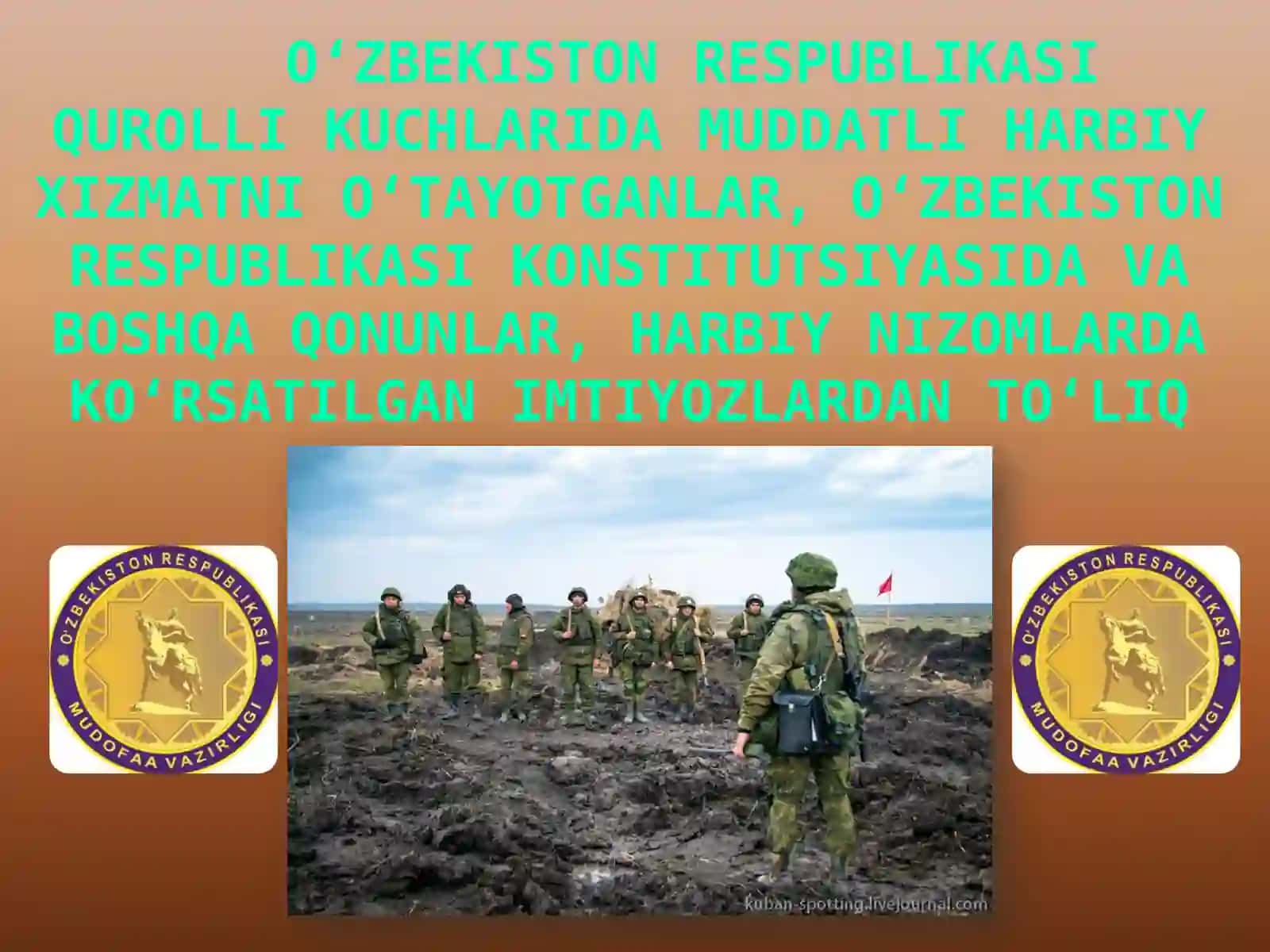 MUDDATLI HARBIY XIZMATCHILARGA BERILADIGAN IMTIYOZLAR 2