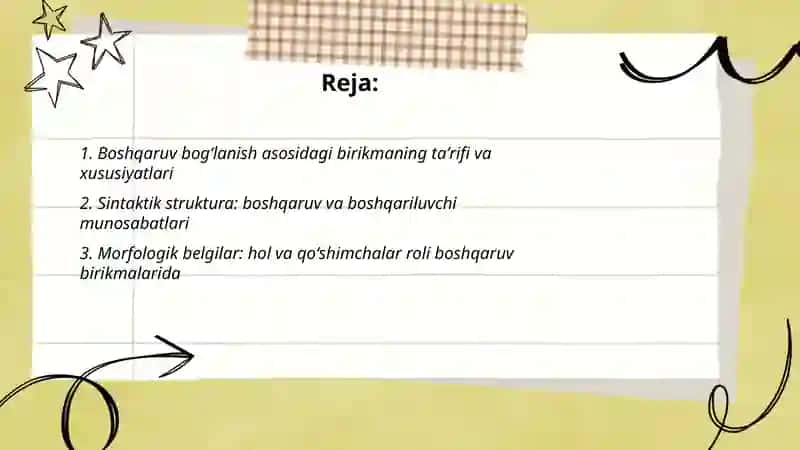 Boshqaruv bogʻlanish asosidagi birikma 2