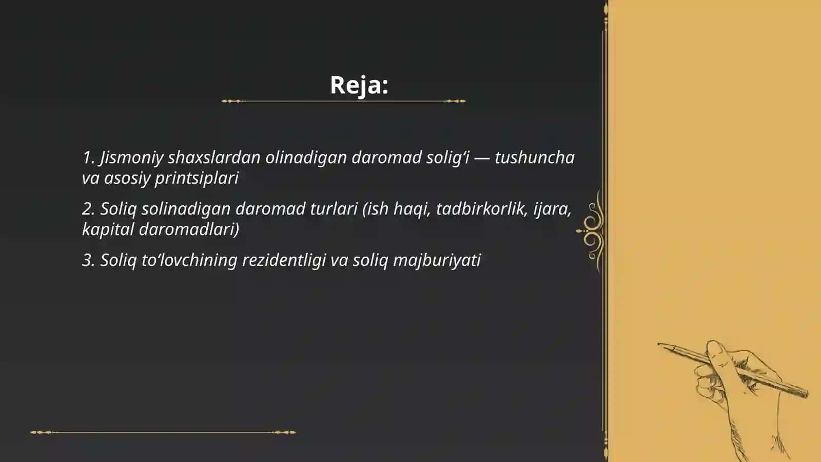 Jismoniy shaxslardan olinadigan daromad solig‘i 2
