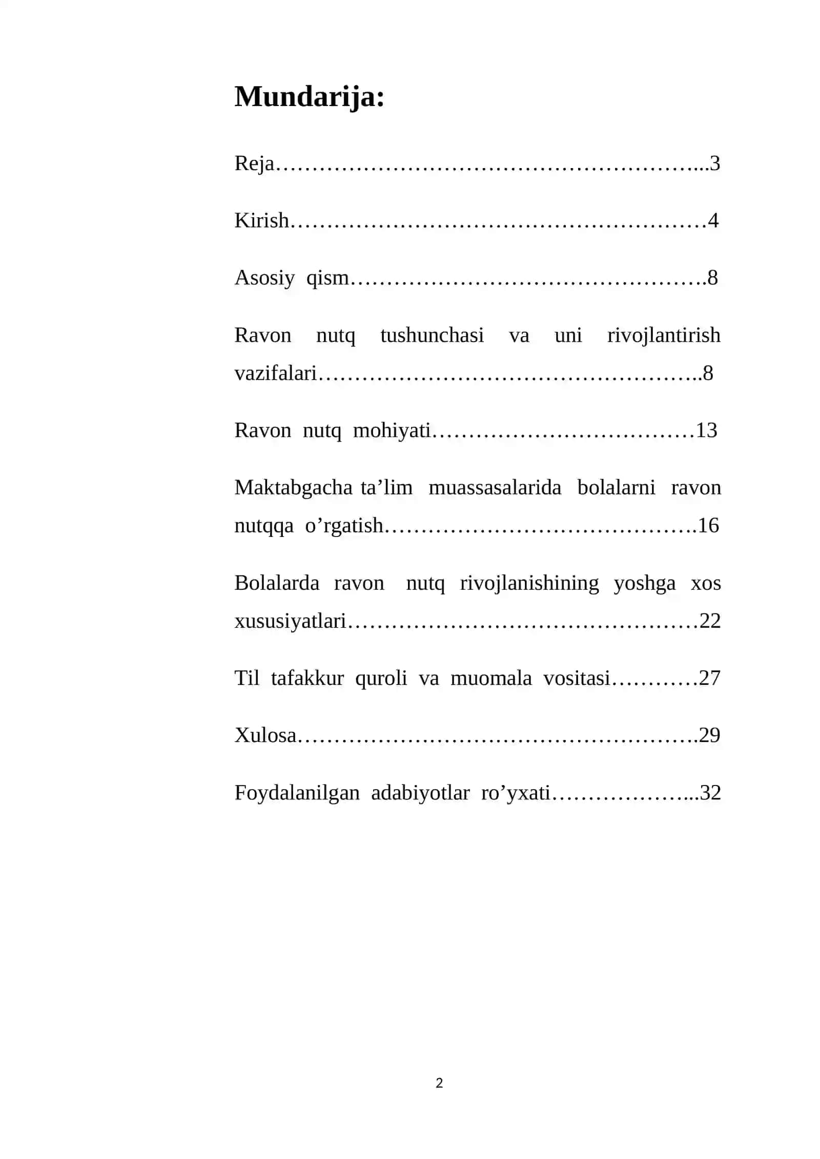 Ravon nutqni rivojlantirish 2