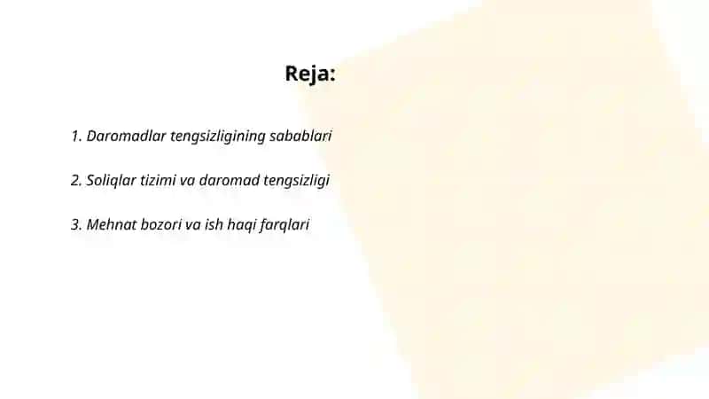 Bozor iqtisodiyoti sharoitida daromadlar tengsizligi 2