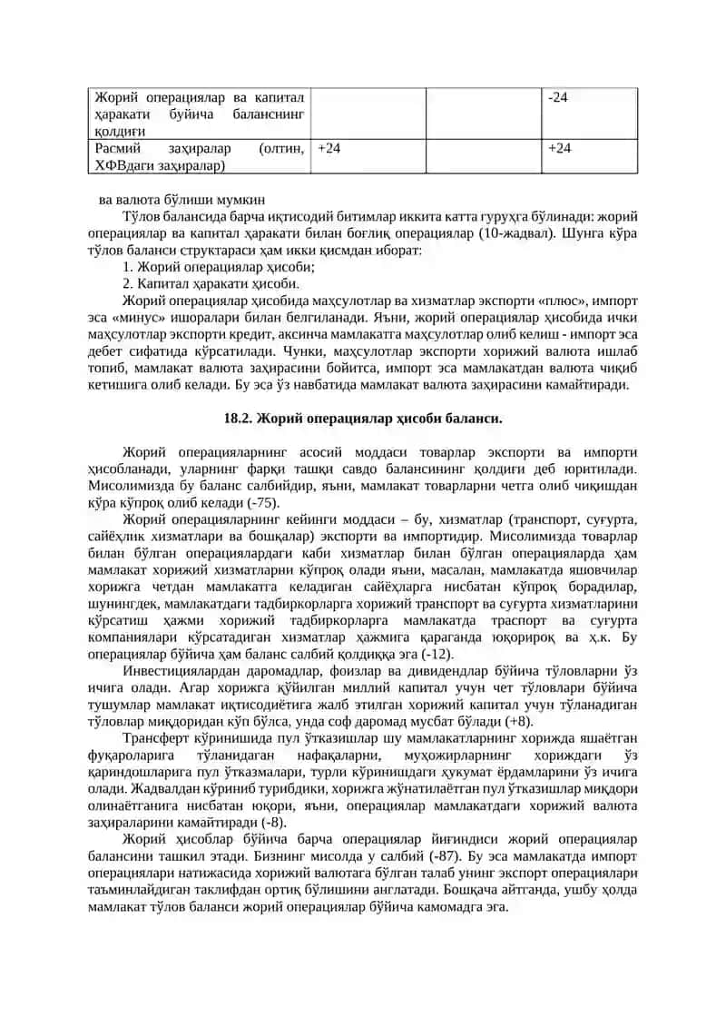 Тўлов баланси 2