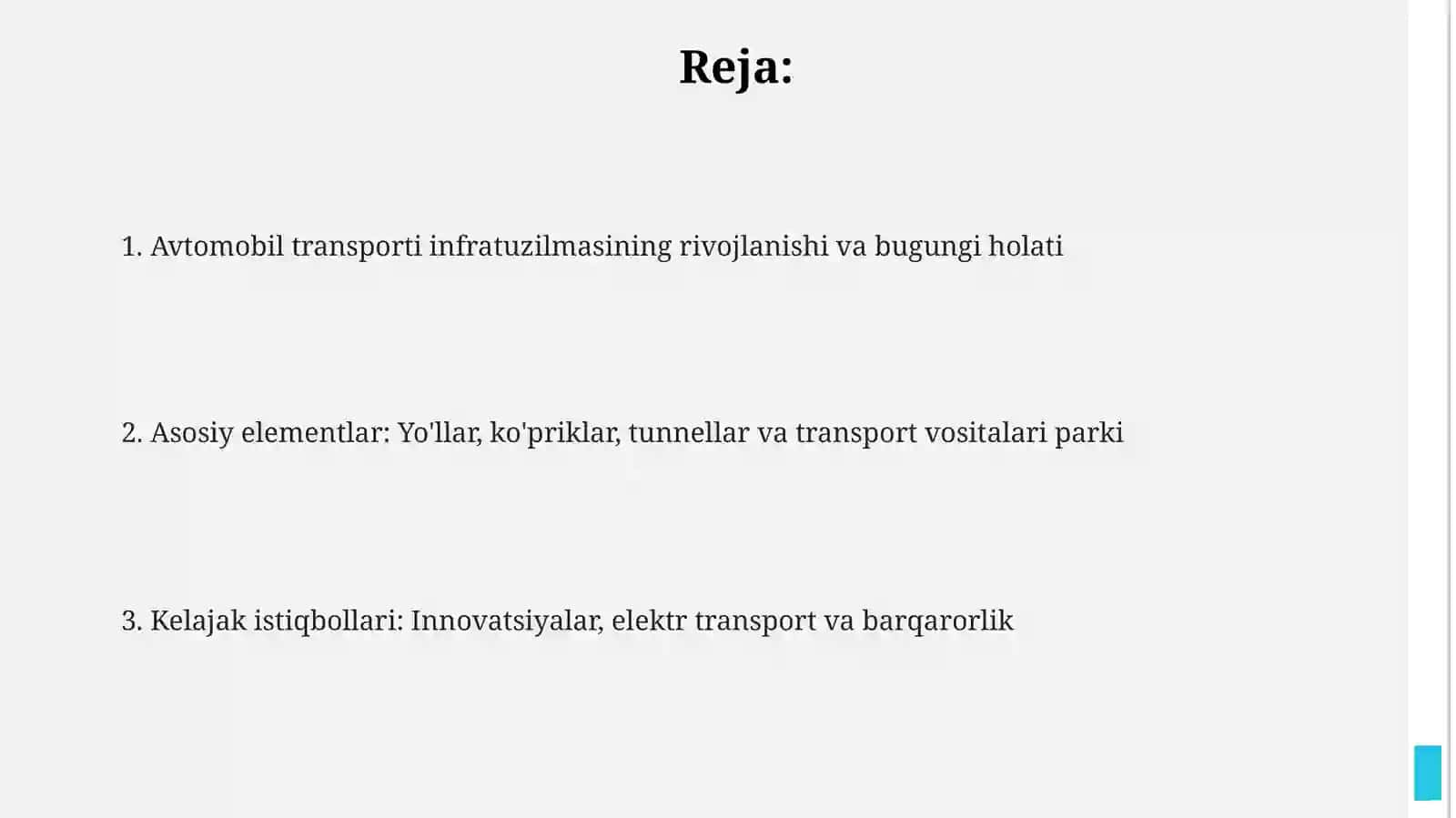 Avtomobiltransportiinfratuzilmasi 2