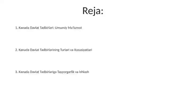 Kanada ommaviy tadbirlari 2