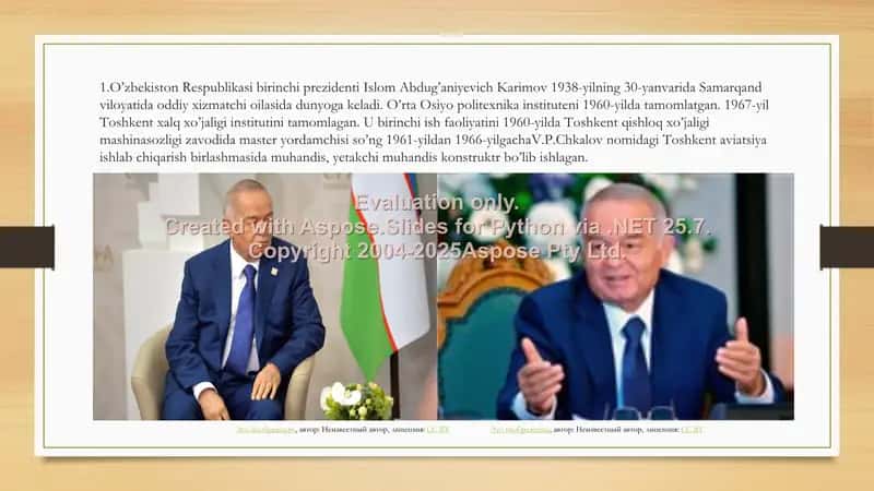 Islom Abdug’aniyevich Karimov 2