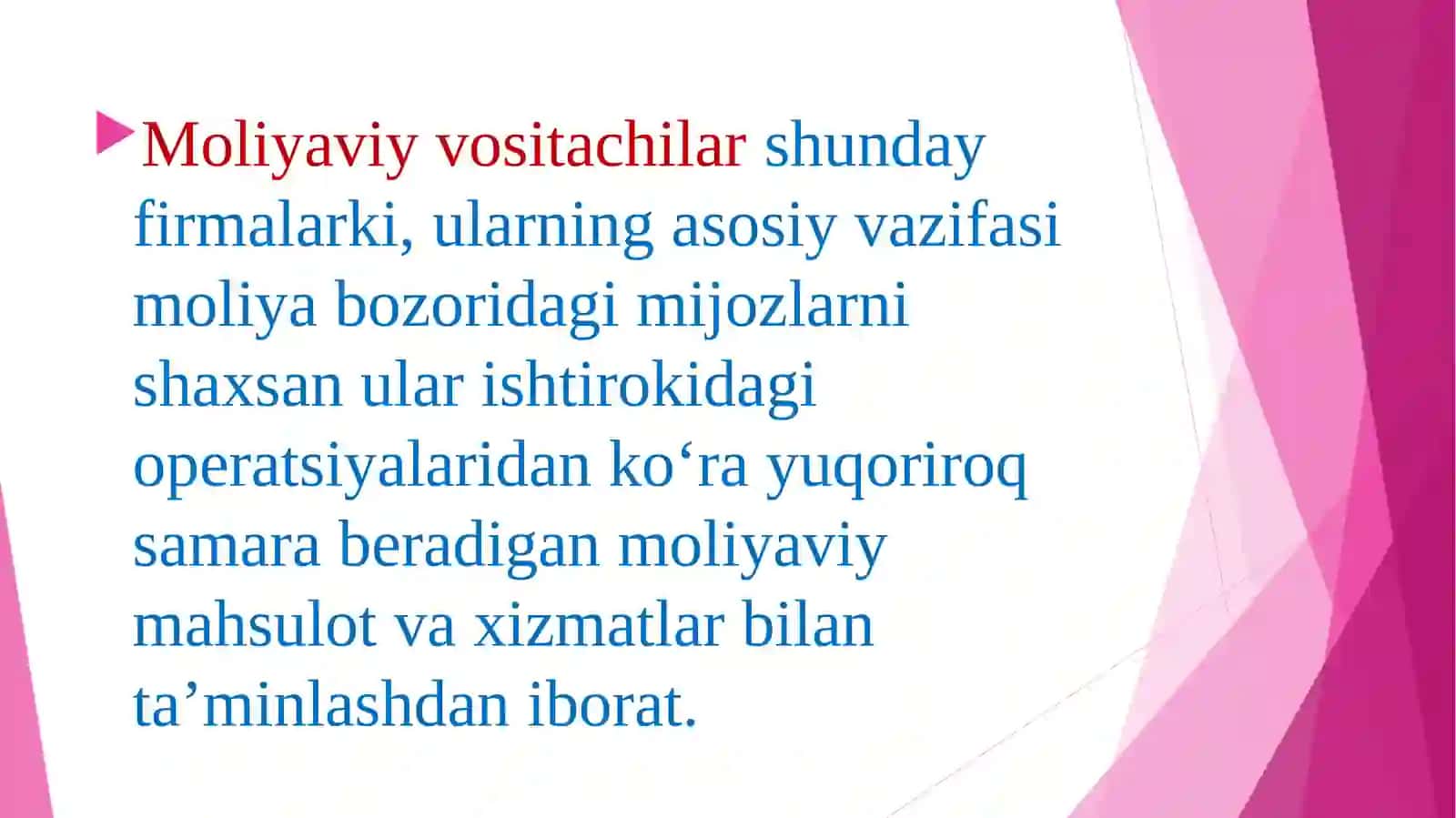Moliyaviyvositachilar 2