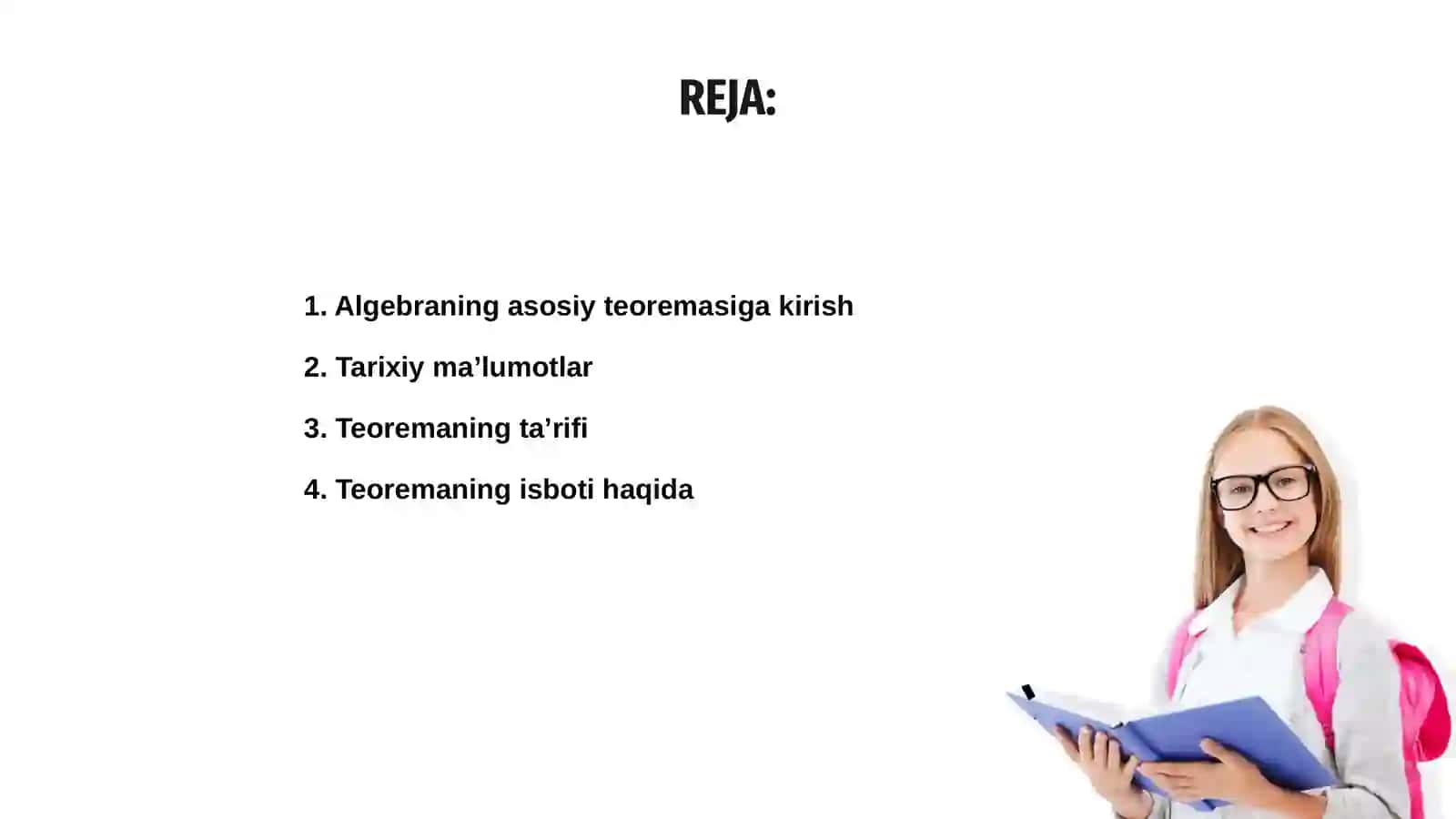 ALGEBRANING ASOSIY TEOREMASI 2