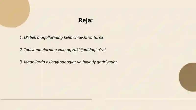 O'zbek xalq maqollari va topishmoqlar 2