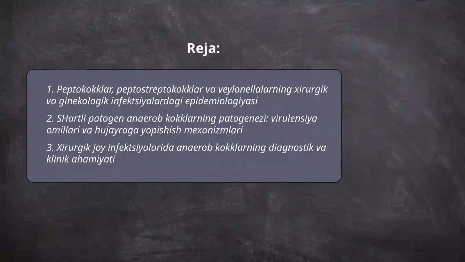 SHartli patogen anaerob kokklarni (peptokokklar peptostreptokokklar, veylonellalar) xirurgik va genekololgik kasalliklardagi ahamiyati laborator tashhis 2