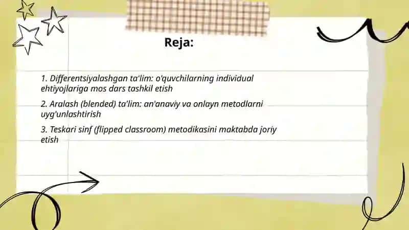 Differentsiyalashgan ta'lim 2