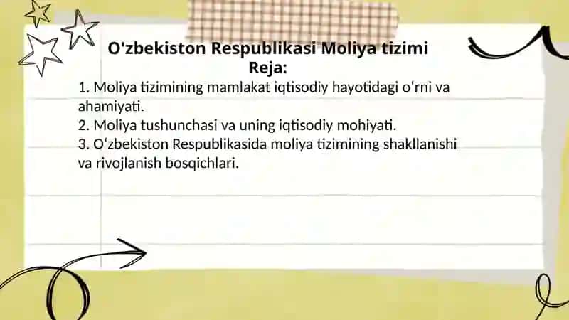 Moliya tizimi 2