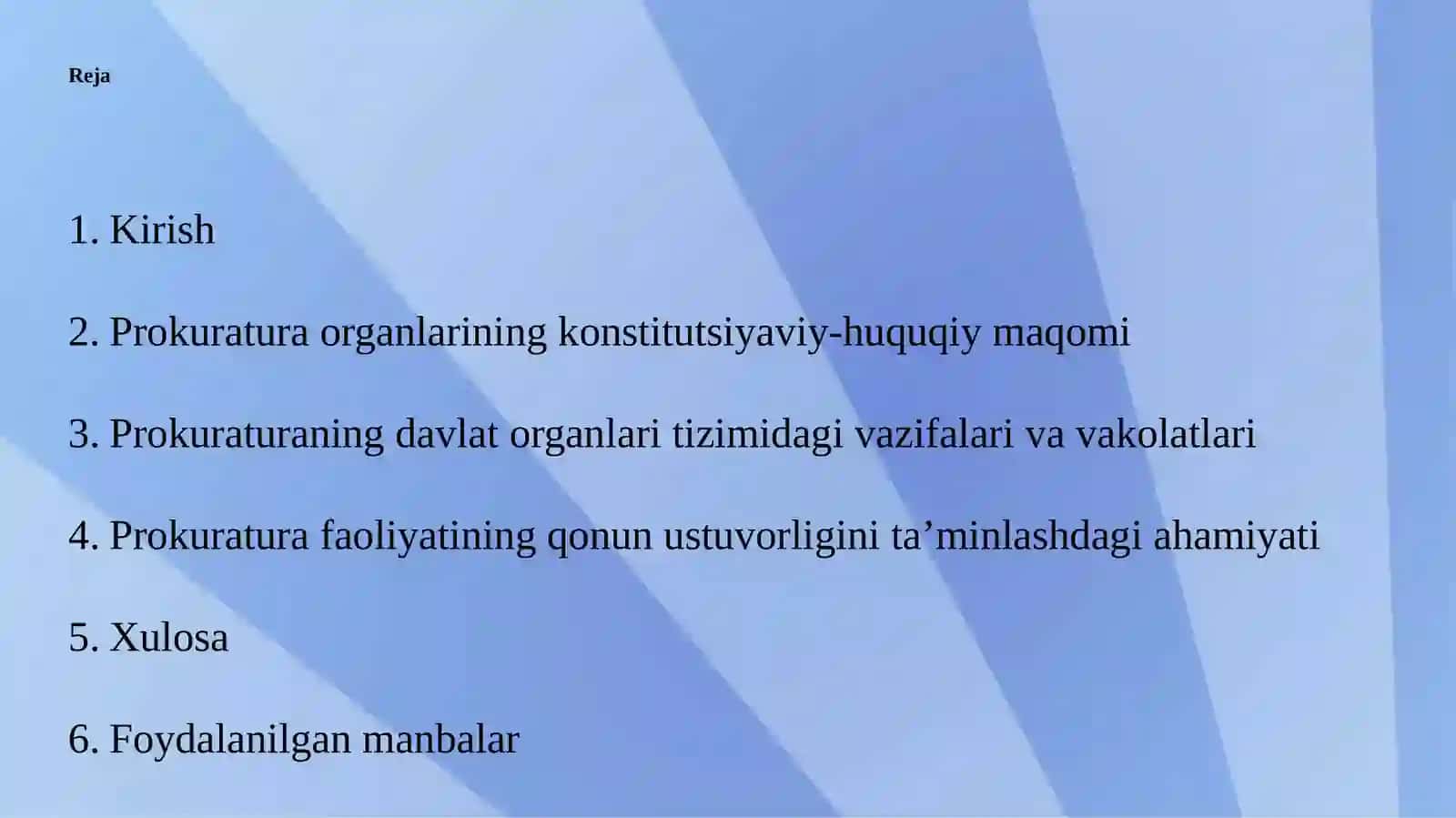 Prokuraturaning davlat organlari tizimidagi o‘rni. 2