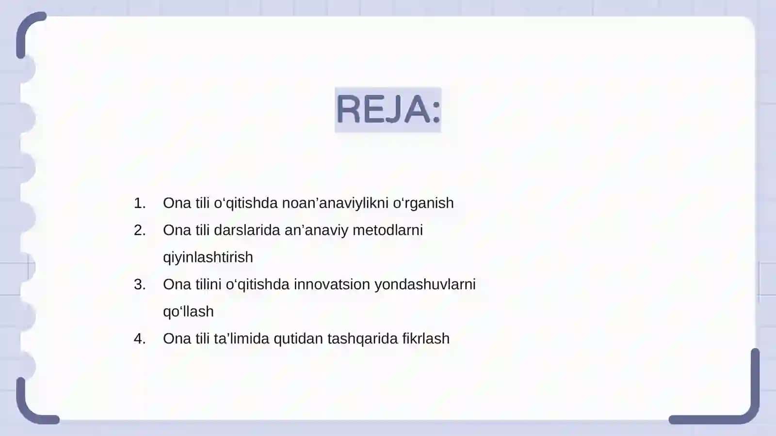 Ona tili darslarida noan'anaviylik 2