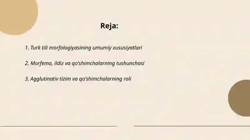 Turk tili morfologiyasi 2