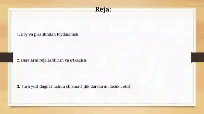 Turli yosh guruhlarda rasm mashg'ulotlarini tashkil qilish (loy va plastilin misolida) 2