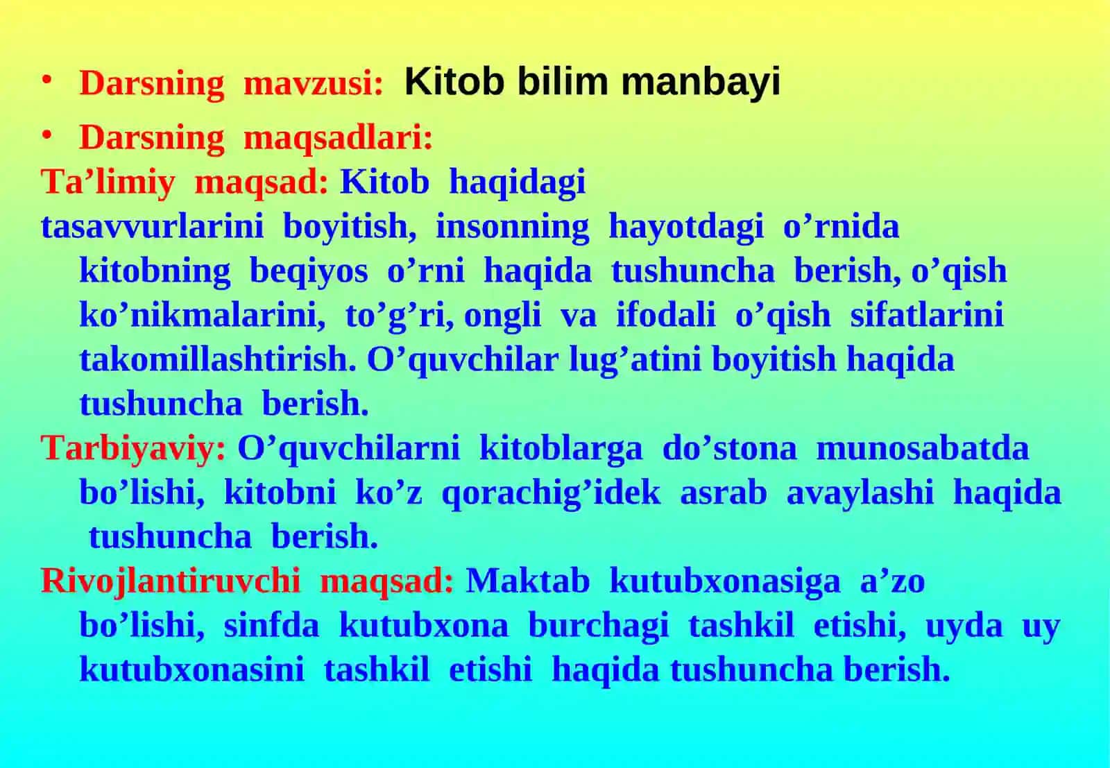 Kitob bilim manbayi 2