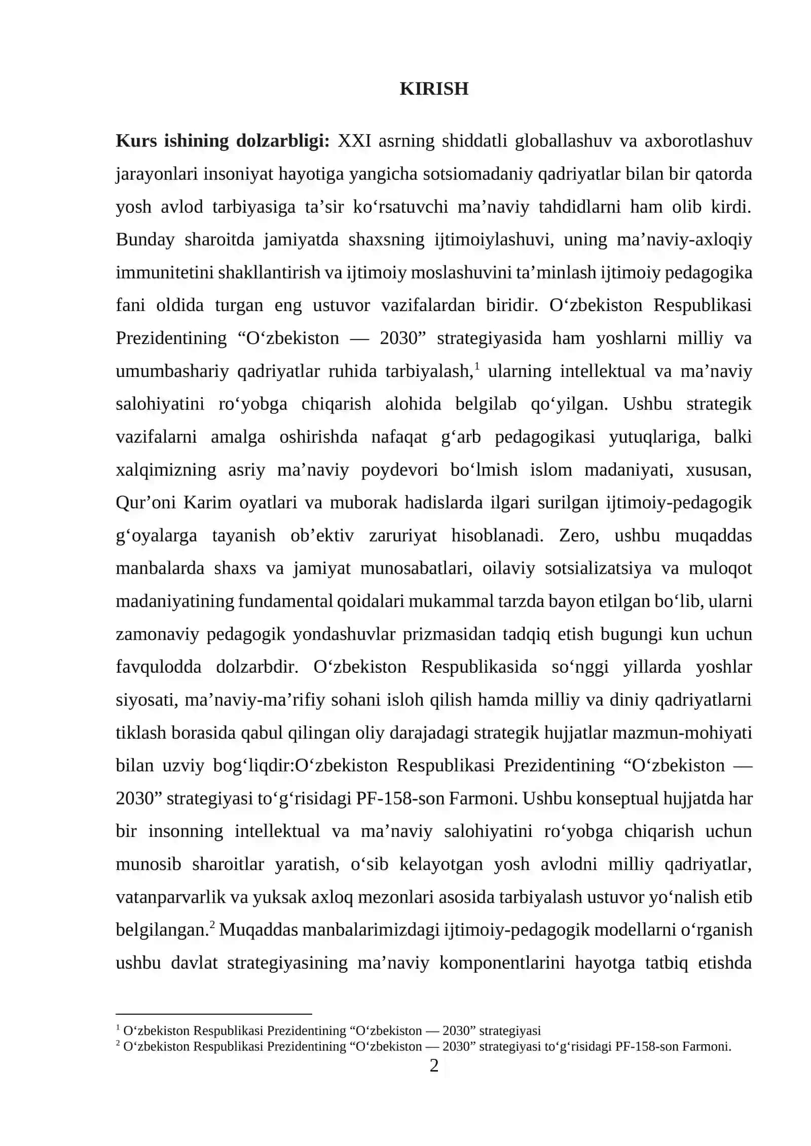 IJTIMOIY-PEDAGOGIK G‘OYALARNING SHAKLLANISHI VA RIVOJLANISHINING TARIXIY-NAZARIY ASOSLARI 2