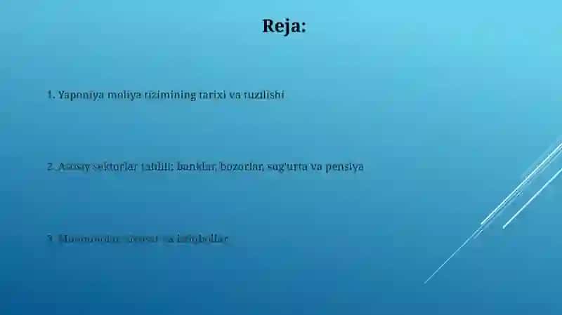 Yaponiyaning moliyaviy tizimi 2
