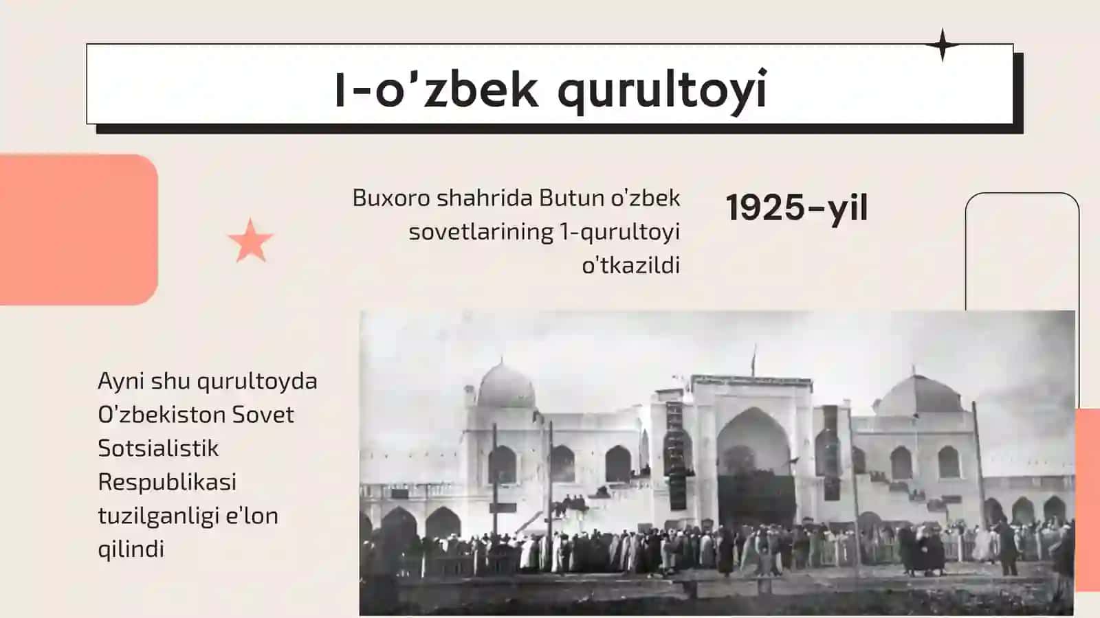 O'zbekiston SSRning tashkil topishi 2