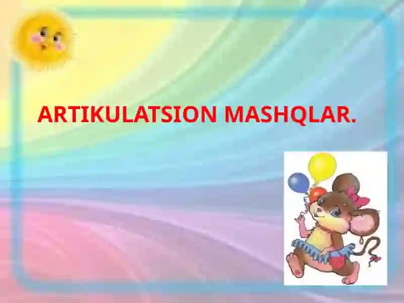 Nutqi danuqsoni bo'lgan bolalar bilan uyg'un o'rtida olib boradigan logopedik mashqlar 2