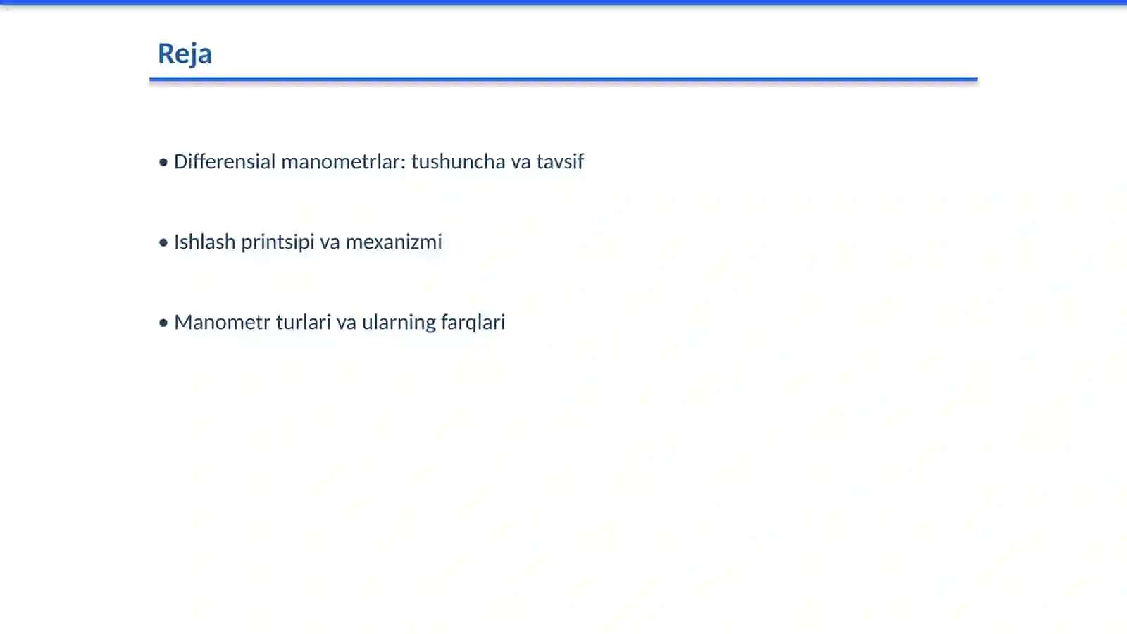 Differensial manometrlarning ishlash printsip 2
