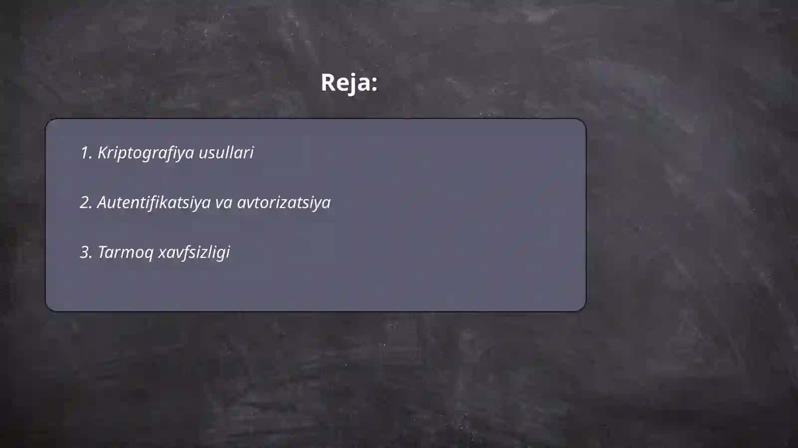 Kriptografiya usullari 2