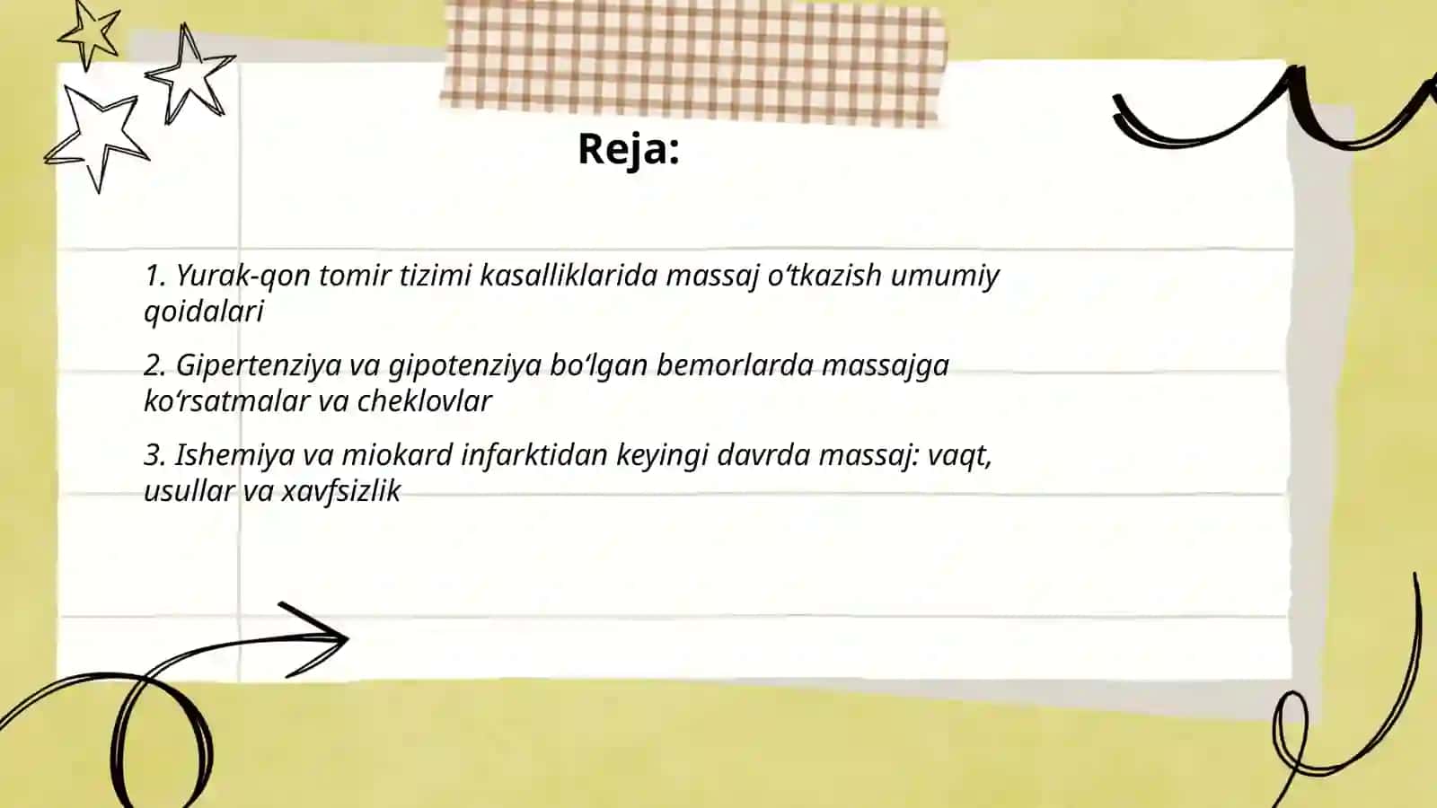 Massaj muolajasini oʻtkazish qoidalari 2