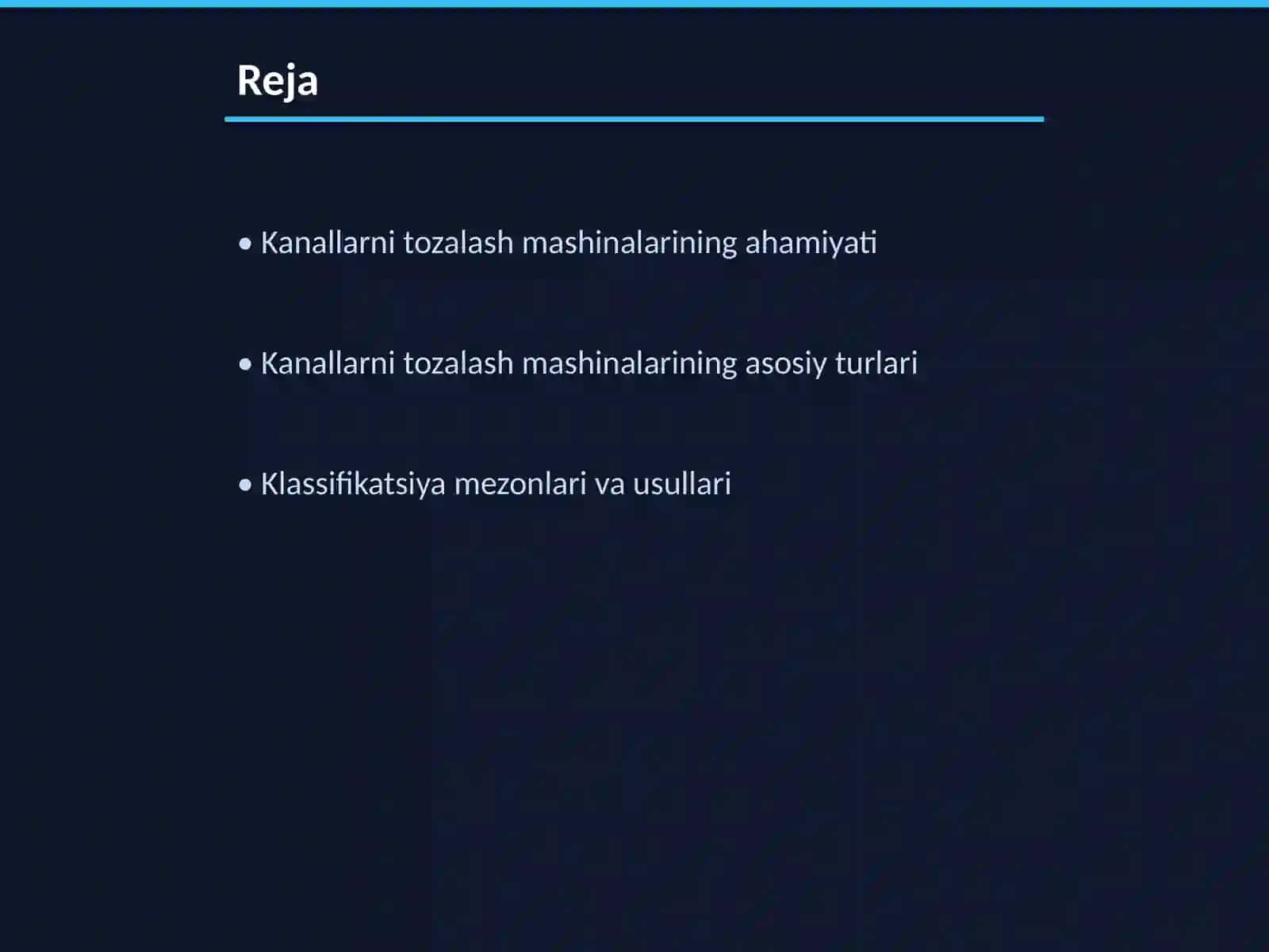 Kanallarni tozalash mashina turlari ham mashinalarning klassifikatsiyasi 2