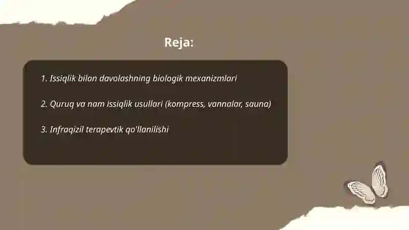 Issiqlik bilan davolash 2