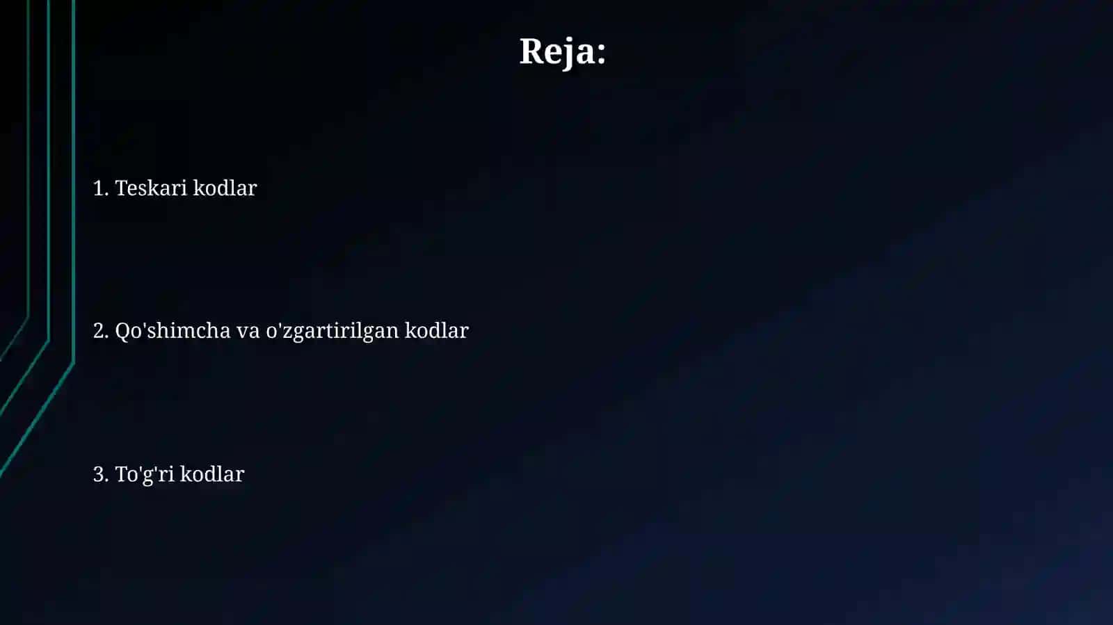 Teskari kodlar 2