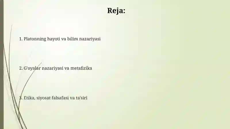 Platon falsafasi 2