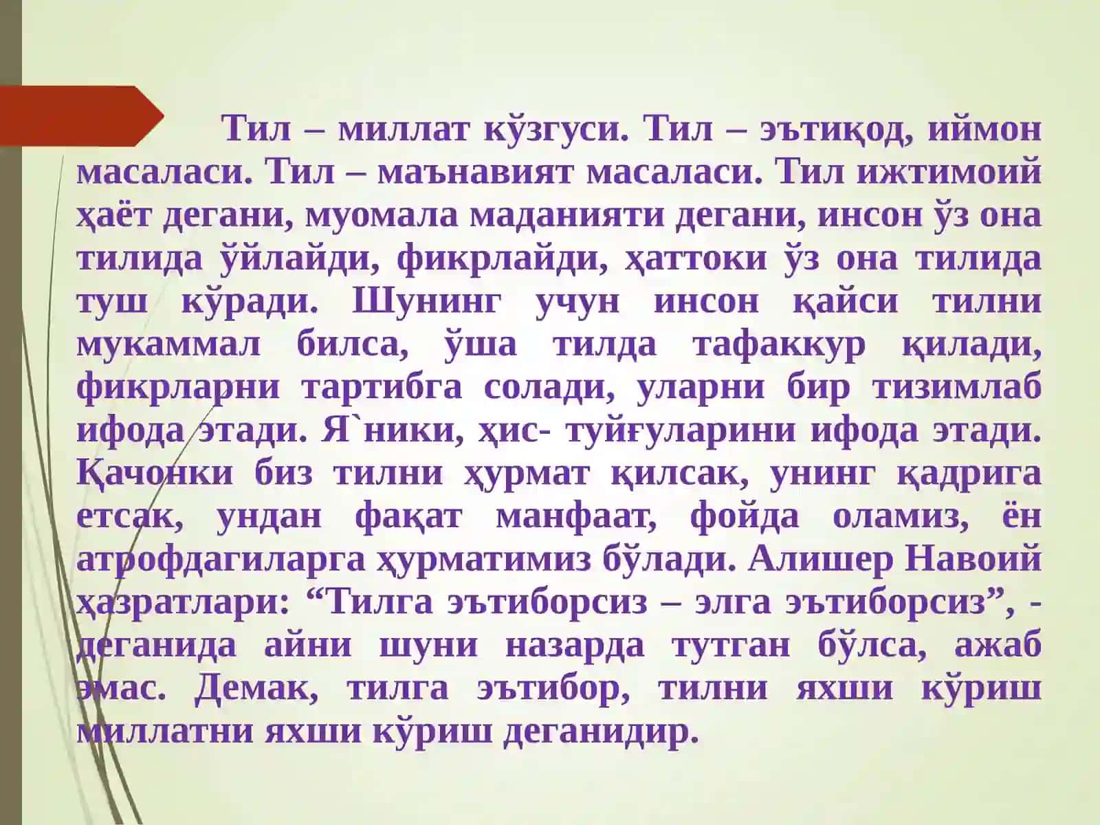Тилга эътибор 2