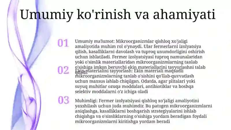Mikroorganizmlardan Fermerlar Ajratib Olishda Ekish Materialini Tayyorlash 2