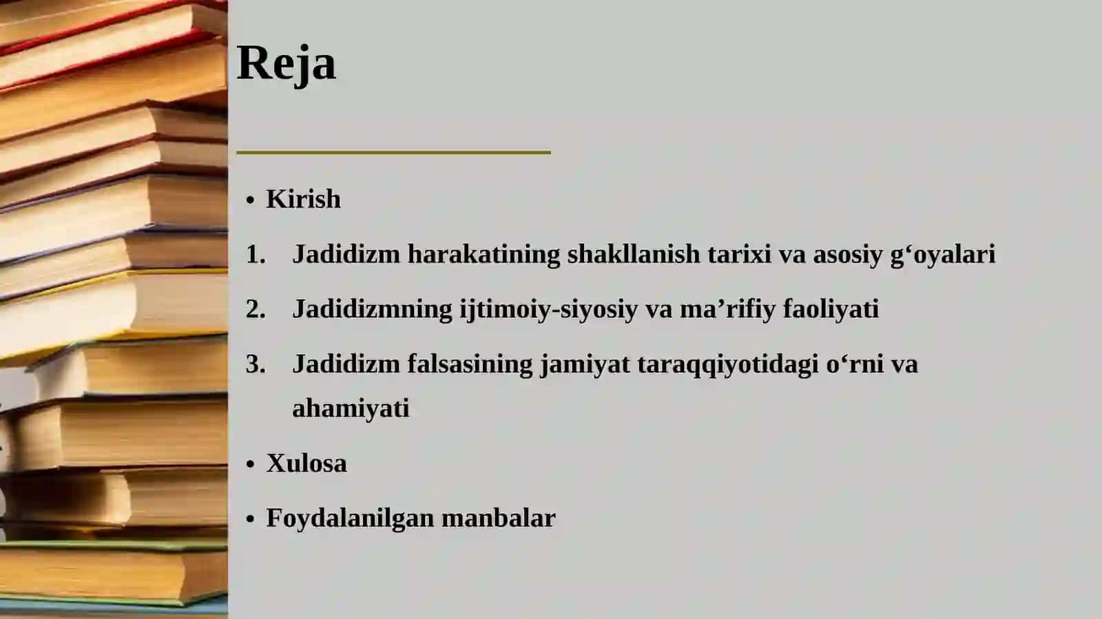Jadidizm falsasining shakllanishi tarixi va uning ijtimoiy-falsafiy tahlili. 2
