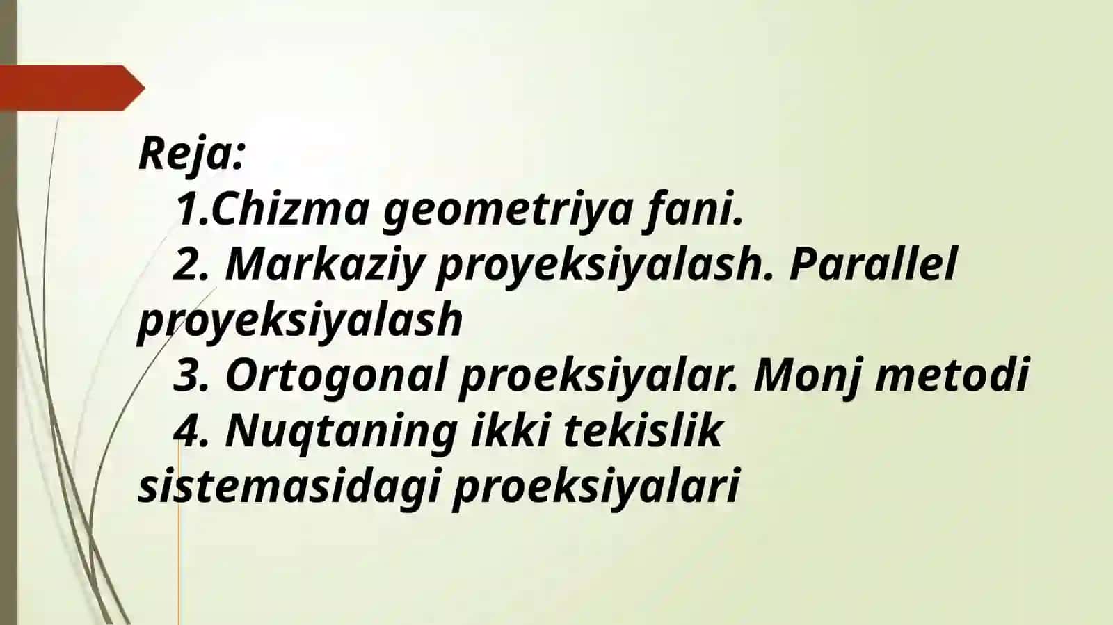 Chizma geometriya fani 2