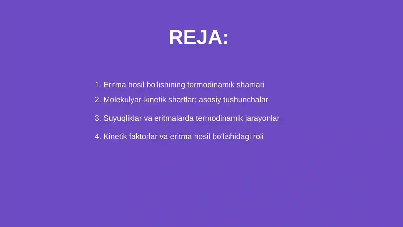 Eritma hosil bolishining termodinamik va molekulyar -kinetik shartlari 2
