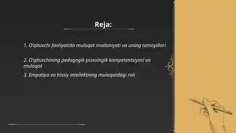 Oʻqituvchi faoliyatida muloqot madaniyati va uning tamoyillari 2