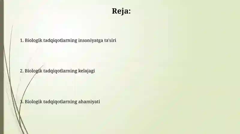 Biologik tadqiqotlarning ahamiyati 2